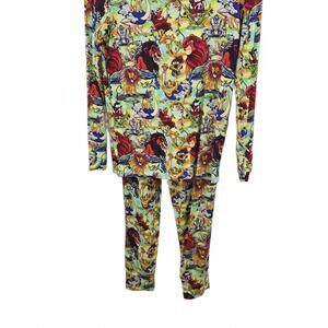 NEW CHARLIES PROJECT boy's lion's play long sleeve loungewear set in multi